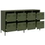 Aparador de acero laminado en frío verde oliva 135x39x73,5 cm by , Sideboards - Ref: Foro24-3307171, Price: 221,43 €, Discoun...