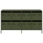 Aparador de acero laminado en frío verde oliva 135x39x73,5 cm by , Sideboards - Ref: Foro24-3307171, Price: 221,43 €, Discoun...