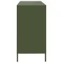 Aparador de acero laminado en frío verde oliva 135x39x73,5 cm by , Sideboards - Ref: Foro24-3307171, Price: 221,43 €, Discoun...