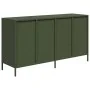 Aparador de acero laminado en frío verde oliva 135x39x73,5 cm by , Sideboards - Ref: Foro24-3307171, Price: 221,43 €, Discoun...