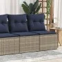Set sofás jardín y cojines 2 pzas ratán sintético acacia gris by , Garden sets - Ref: Foro24-3325247, Price: 147,47 €, Discou...