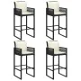 Set bar jardín con cojines 5 pzas ratán sintético acacia negro by , Garden sets - Ref: Foro24-3328896, Price: 549,96 €, Disco...