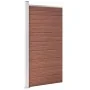 Brown WPC fence panel 95x186 cm by vidaXL, fence panels - Ref: Foro24-148977, Price: 156,08 €, Discount: %