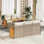 Set sofás jardín y cojines 6 pzas ratán sintético acacia beige von , Gartensets - Ref: Foro24-3327663, Preis: 524,17 €, Rabat...