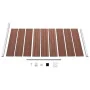 Braunes WPC-Zaunelement 95x186 cm von vidaXL, Zaunpaneele - Ref: Foro24-148977, Preis: 156,08 €, Rabatt: %
