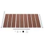 Brown WPC fence panel 95x186 cm by vidaXL, fence panels - Ref: Foro24-148977, Price: 156,08 €, Discount: %