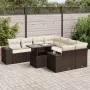 Set de sofás de jardín 9 pzas y cojines ratán sintético marrón von , Gartensets - Ref: Foro24-3326774, Preis: 671,05 €, Rabat...