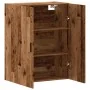 Armario de pared madera de ingeniería envejecida 69,5x34x90 cm by , Sideboards - Ref: Foro24-857292, Price: 84,60 €, Discount: %