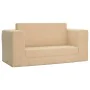 Sofá cama de niños 2 plazas felpa suave crema von , Baby- und Kleinkindmöbel - Ref: Foro24-357037, Preis: 56,24 €, Rabatt: %