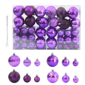 Bolas de Navidad 100 unidades lila Ø3/4/6 cm by , Festive decorations - Ref: Foro24-4100008, Price: 18,50 €, Discount: %