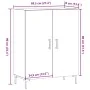 Aparador de madera de ingeniería roble artisan 69,5x34x90 cm by , Sideboards - Ref: Foro24-857180, Price: 88,74 €, Discount: %