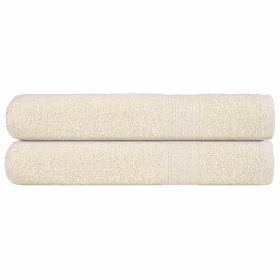 Toallas de sauna 2 uds 100% algodón crema 80x200 cm 360 gsm by , Towels - Ref: Foro24-137007, Price: 35,10 €, Discount: %
