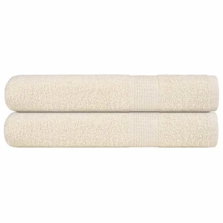 Toallas de sauna 2 uds 100% algodón crema 80x200 cm 360 gsm by , Towels - Ref: Foro24-137007, Price: 35,10 €, Discount: %