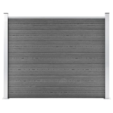 Graues WPC-Zaunelement 180x146 cm von vidaXL, Zaunpaneele - Ref: Foro24-148982, Preis: 238,52 €, Rabatt: %