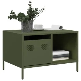 Mesa de centro acero laminado frío verde oliva 68,5x50x43,5cm von , Couchtisch - Ref: Foro24-851284, Preis: 96,93 €, Rabatt: %