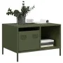 Mesa de centro acero laminado frío verde oliva 68,5x50x43,5cm by , Coffee table - Ref: Foro24-851284, Price: 96,93 €, Discoun...
