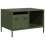 Mesa de centro acero laminado frío verde oliva 68,5x50x43,5cm by , Coffee table - Ref: Foro24-851284, Price: 96,93 €, Discoun...