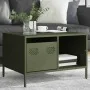 Mesa de centro acero laminado frío verde oliva 68,5x50x43,5cm by , Coffee table - Ref: Foro24-851284, Price: 96,93 €, Discoun...