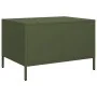 Mesa de centro acero laminado frío verde oliva 68,5x50x43,5cm by , Coffee table - Ref: Foro24-851284, Price: 96,93 €, Discoun...