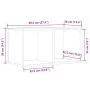 Caja de almacenaje madera de ingeniería envejecida 69,5x34x36cm by , CD and DVD storage - Ref: Foro24-855786, Price: 60,29 €,...
