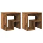 Mesitas de noche 2 uds madera ingeniería envejecida 40x30x40 cm de , Mesitas de noche - Ref: Foro24-856527, Precio: 46,34 €, ...
