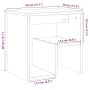 Mesitas de noche 2 uds madera ingeniería envejecida 40x30x40 cm de , Mesitas de noche - Ref: Foro24-856527, Precio: 46,34 €, ...