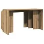 Mesas apilables 3 pzas madera contrachapada color roble artisan by , Side tables - Ref: Foro24-858541, Price: 59,96 €, Discou...