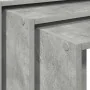 Mesas apilables 3 piezas madera contrachapada gris hormigón de , Mesas auxiliares - Ref: Foro24-858536, Precio: 60,08 €, Desc...