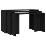 Mesas apilables 3 piezas madera contrachapada negro von , Seitentische - Ref: Foro24-858534, Preis: 61,31 €, Rabatt: %
