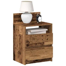 Mesilla de noche con 2 cajones madera vieja 40x33x60 cm by , Nightstands - Ref: Foro24-858574, Price: 55,84 €, Discount: %
