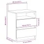 Mesilla de noche con 2 cajones madera vieja 40x33x60 cm de , Mesitas de noche - Ref: Foro24-858574, Precio: 55,82 €, Descuent...