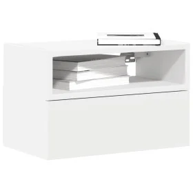Mesitas de noche de pared 2 unidades blanca 45x26x28,5 cm by , Nightstands - Ref: Foro24-858597, Price: 67,40 €, Discount: %