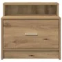 Mesillas de noche con cajón 2 uds roble artesanal 51x31x47 cm by , Nightstands - Ref: Foro24-858685, Price: 71,16 €, Discount: %