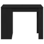 Escritorio con cajón y estante madera contrachapada roble negro by , Kitchen and dining tables - Ref: Foro24-858687, Price: 9...
