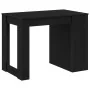 Escritorio con cajón y estante madera contrachapada roble negro by , Kitchen and dining tables - Ref: Foro24-858687, Price: 9...