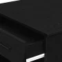 Escritorio con cajón y estante madera contrachapada roble negro by , Kitchen and dining tables - Ref: Foro24-858687, Price: 9...