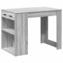Escritorio con cajón estante madera contrachapada gris sonoma by , Kitchen and dining tables - Ref: Foro24-858691, Price: 97,...