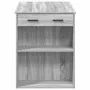 Escritorio con cajón estante madera contrachapada gris sonoma by , Kitchen and dining tables - Ref: Foro24-858691, Price: 97,...