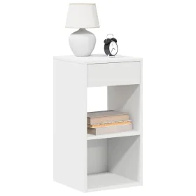 Mesillas de noche con cajón 2 uds blanco 35x34x66,5 cm by , Nightstands - Ref: Foro24-858714, Price: 73,97 €, Discount: %