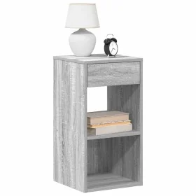 Mesilla de noche con cajón gris sonoma 35x34x66,5 cm de , Mesitas de noche - Ref: Foro24-858723, Precio: 44,79 €, Descuento: %