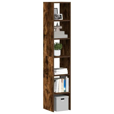 Estanterías 2 uds apilables de madera ingeniería roble ahumado de , Taquillas y armarios de almacenamiento - Ref: Foro24-8588...