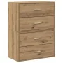 Armarios con 2 cajones 2 uds roble artesanal 60x31x40 cm de , Cajoneras - Ref: Foro24-858838, Precio: 88,56 €, Descuento: %