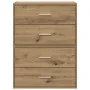 Armarios con 2 cajones 2 uds roble artesanal 60x31x40 cm de , Cajoneras - Ref: Foro24-858838, Precio: 88,56 €, Descuento: %