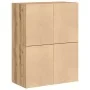 Armarios con 2 cajones 2 uds roble artesanal 60x31x40 cm de , Cajoneras - Ref: Foro24-858838, Precio: 88,56 €, Descuento: %
