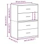 Armarios con 2 cajones 2 uds roble artesanal 60x31x40 cm de , Cajoneras - Ref: Foro24-858838, Precio: 88,56 €, Descuento: %