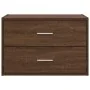 Armario con 2 cajones roble marrón 60x31x40cm madera ingeniería de , Cajoneras - Ref: Foro24-858833, Precio: 54,51 €, Descuen...