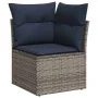 Set de sofás de jardín 11 pzas y cojines ratán sintético gris von , Gartensets - Ref: Foro24-3326980, Preis: 835,18 €, Rabatt: %