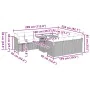 Set de sofás de jardín 11 pzas y cojines ratán sintético gris von , Gartensets - Ref: Foro24-3326980, Preis: 835,18 €, Rabatt: %