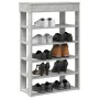 Mueble zapatero madera contrachapada gris hormigón 60x30x98 cm de , Zapateros y organizadores de calzado - Ref: Foro24-859926...