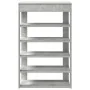 Mueble zapatero madera contrachapada gris hormigón 60x30x98 cm de , Zapateros y organizadores de calzado - Ref: Foro24-859926...